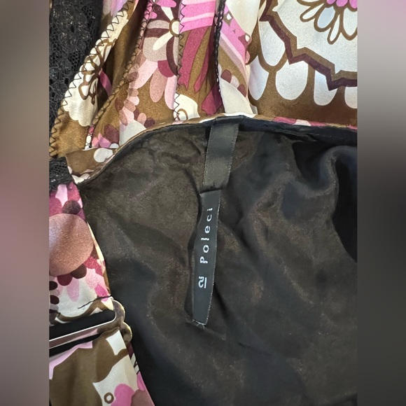 New Poleci vintage 90s silk satin lace bias cut dress asymmetrical hem 12 - Picture 7 of 7